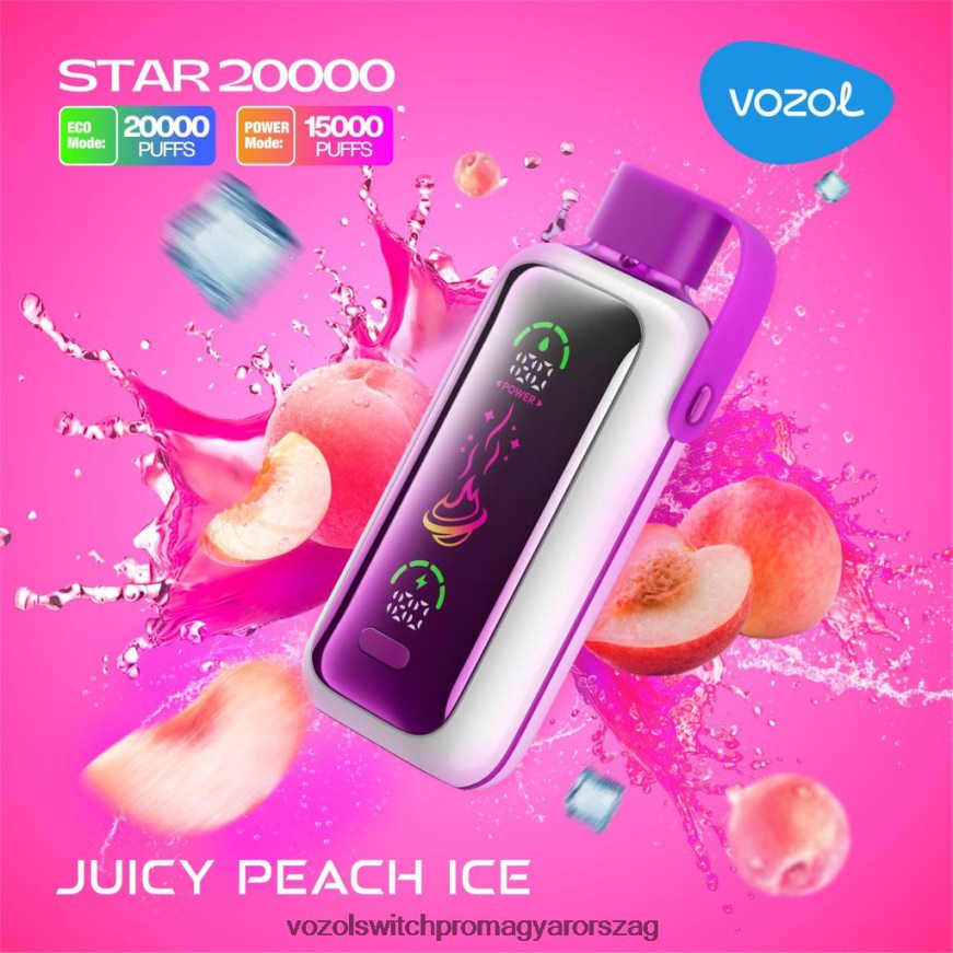 VOZOL Legális - lédús barack jég VOZOL STAR 20000 82N4V410