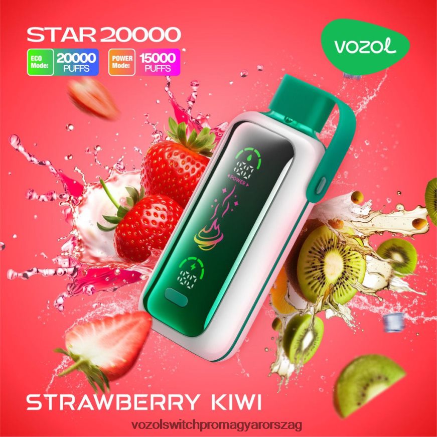 VOZOL Nikotin Mentes - epres kivi VOZOL STAR 20000 82N4V420