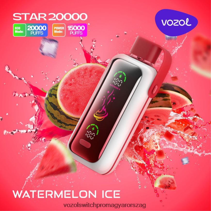 VOZOL Vape Magyarország - görögdinnye jég VOZOL STAR 20000 82N4V43