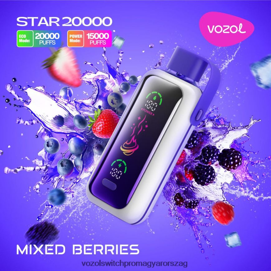 VOZOL Vape Magyarország - vegyes bogyók VOZOL STAR 20000 82N4V414
