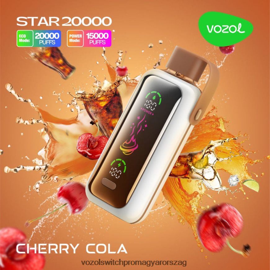 VOZOL Vape Rendelés - cseresznye kóla VOZOL STAR 20000 82N4V46