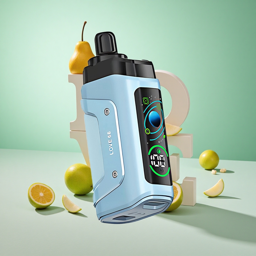 Málna-Love 66 Razz Bar 45000 Puffs Egyszerhasználatos Vape 1.0 Ohm Mesh Tekercs 20 mg/ml Nikotinerősség