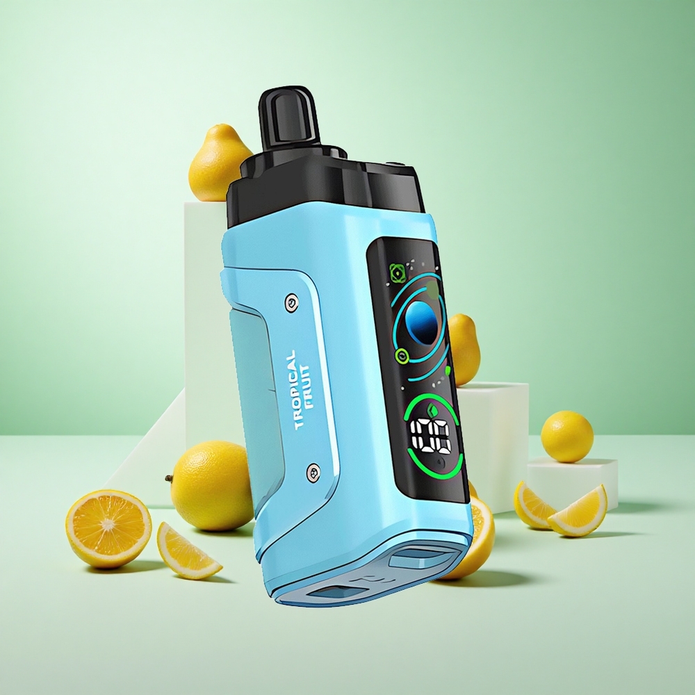 Trópusi Gyümölcs Razz Bar 45000 Puffs Disposable Vape, 1,0 ohmos hálós tekercs, Beállítható Légáramlás