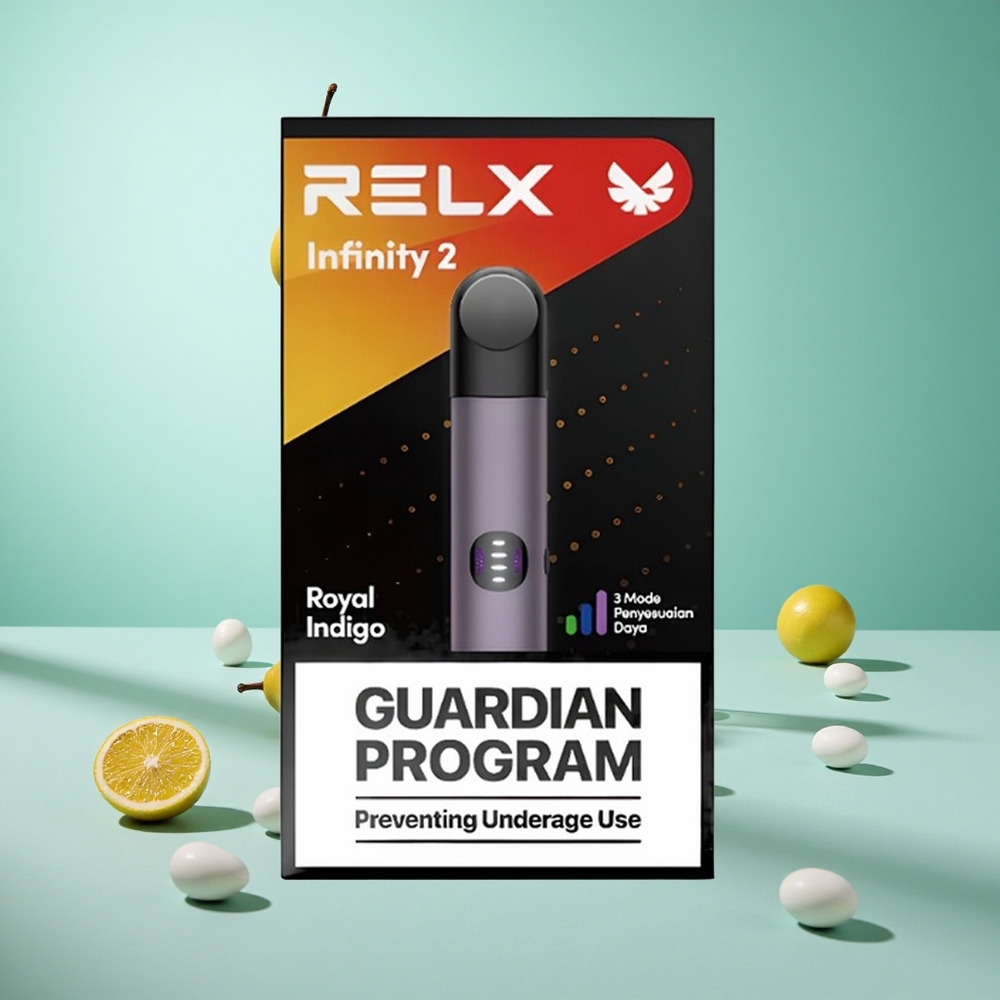 Királyi Ibolya Relx Infinity 2 Vape Device 600-650 Puffs Pod Kapacitás: 1,9 ml, Töltőport: USB Type-C