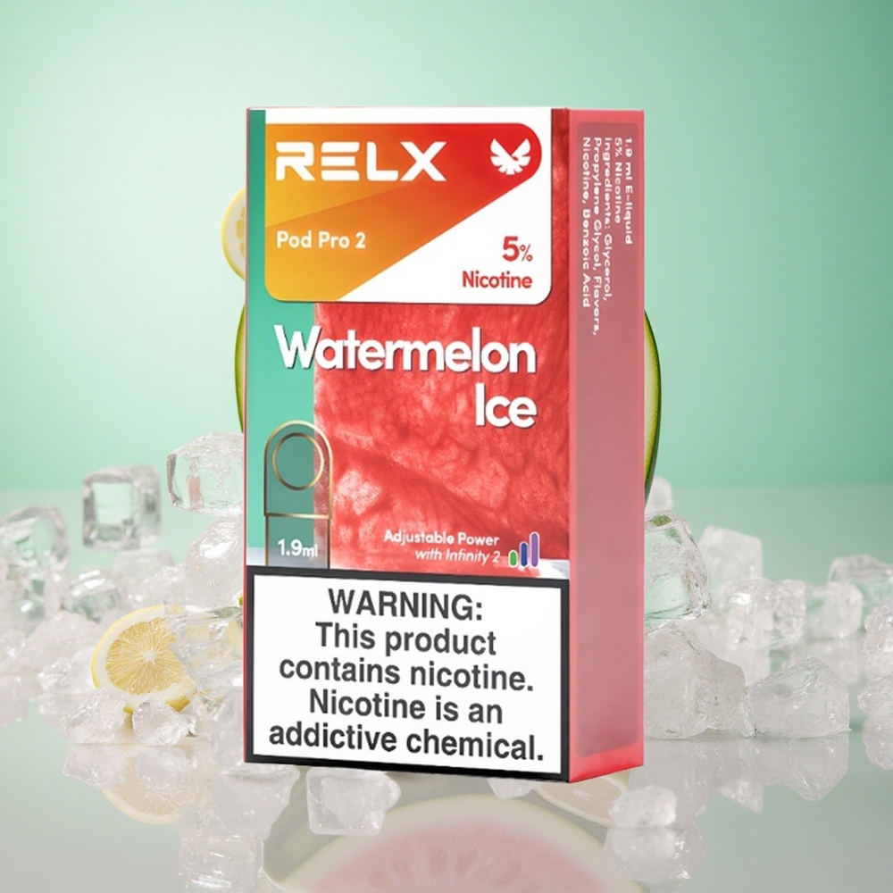 Görögdinnye Jég Relx Pod Pro 2 600 Puffs Nikotintartalom: 5%, Pára kapacitás: 1.9ml