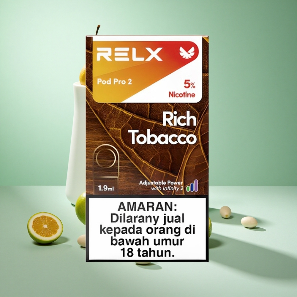 Gazdag Dohány RELX Pod Pro 2 600 Puffs Nikotin Tartalom: 5%, Gőzkapacitás: 1,9ml