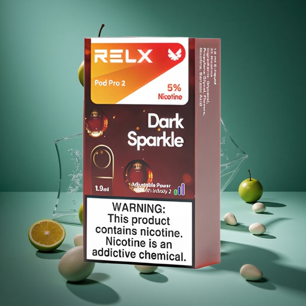 Sötét Csillám Relx Pod Pro 2 600 Puffs Nikotintartalom: 5%, Párologtató Űrtartalom: 1,9ml