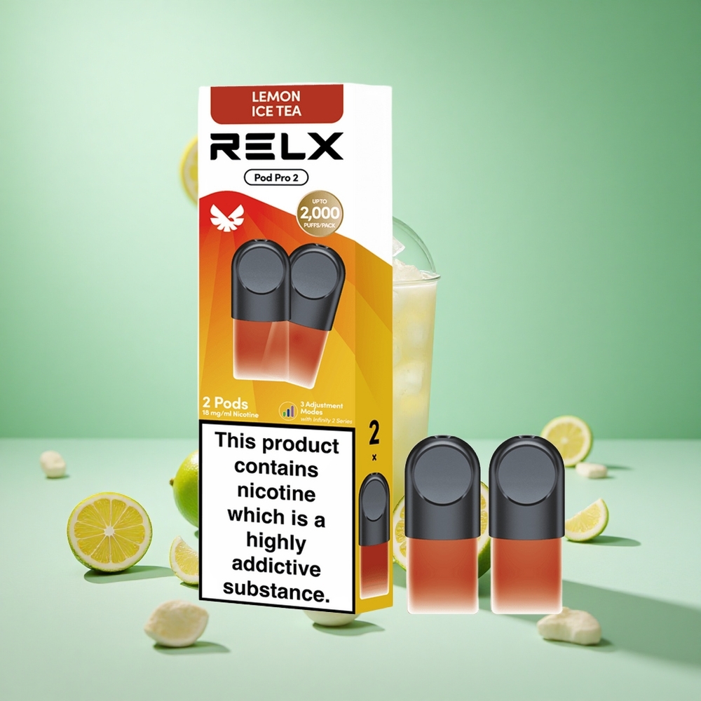 Tea-Citromjég Tea Relx Pod Pro 2 600 Puffs Nikotintartalom:1,8% Gőzkapacitás:1,9ml